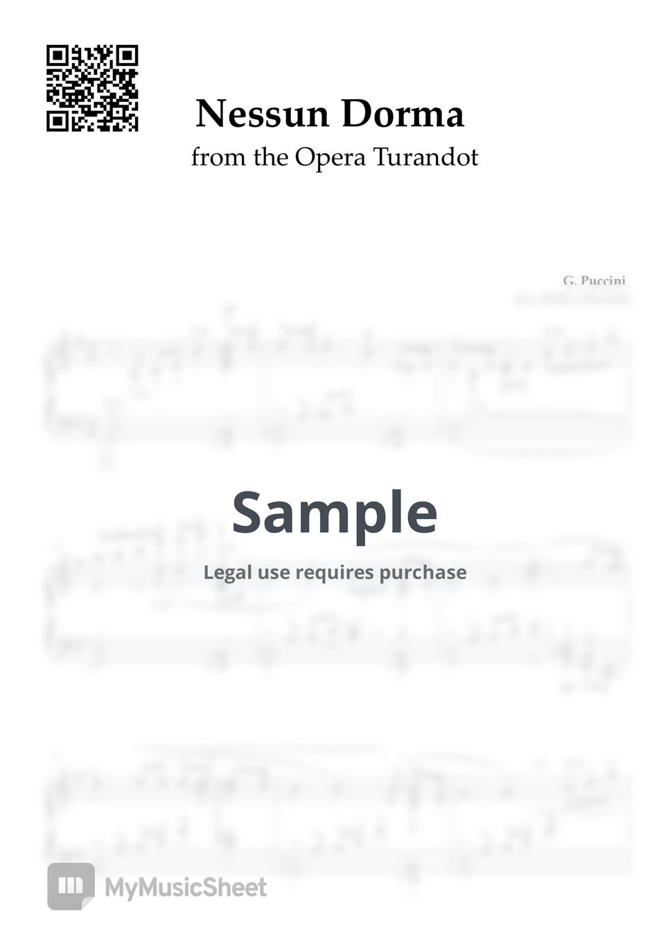 G. Puccini (from the Opera Turandot) - Nessun Dorma by DOLL PIANO