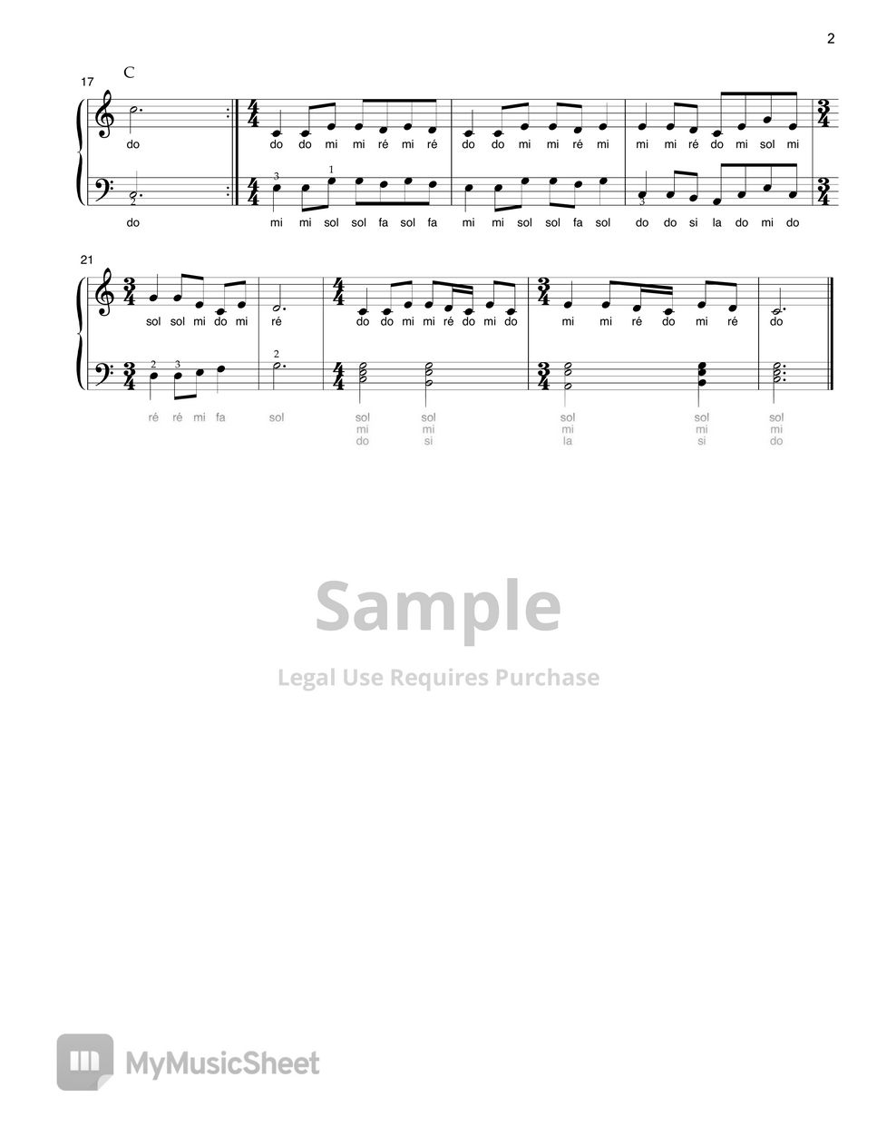 Chanson enfantine À la claire fontaine (paroles, notes) Sheets by Tutopianorial