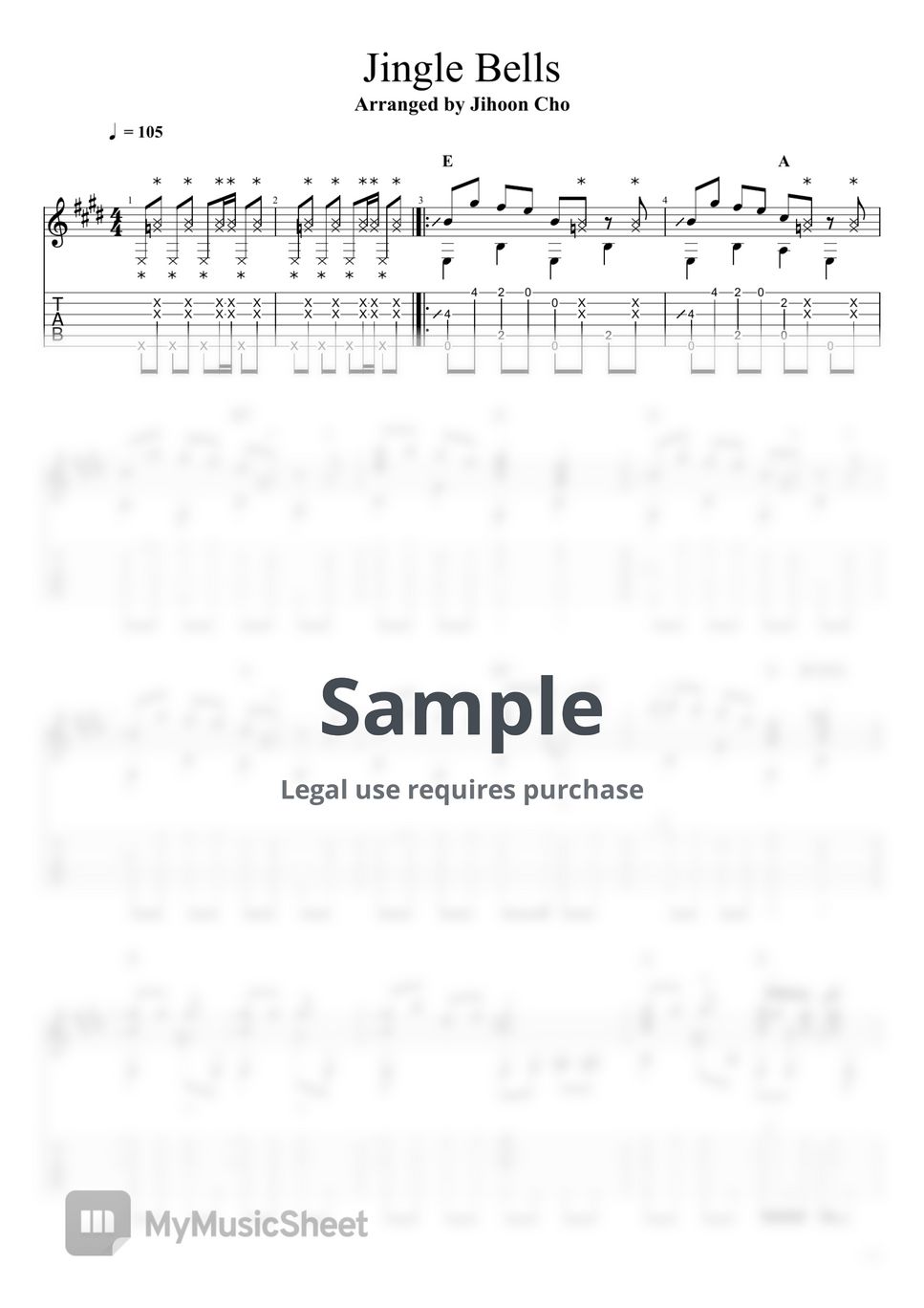 James Pierpont Jingle Bells Sheets by Jihoon Cho