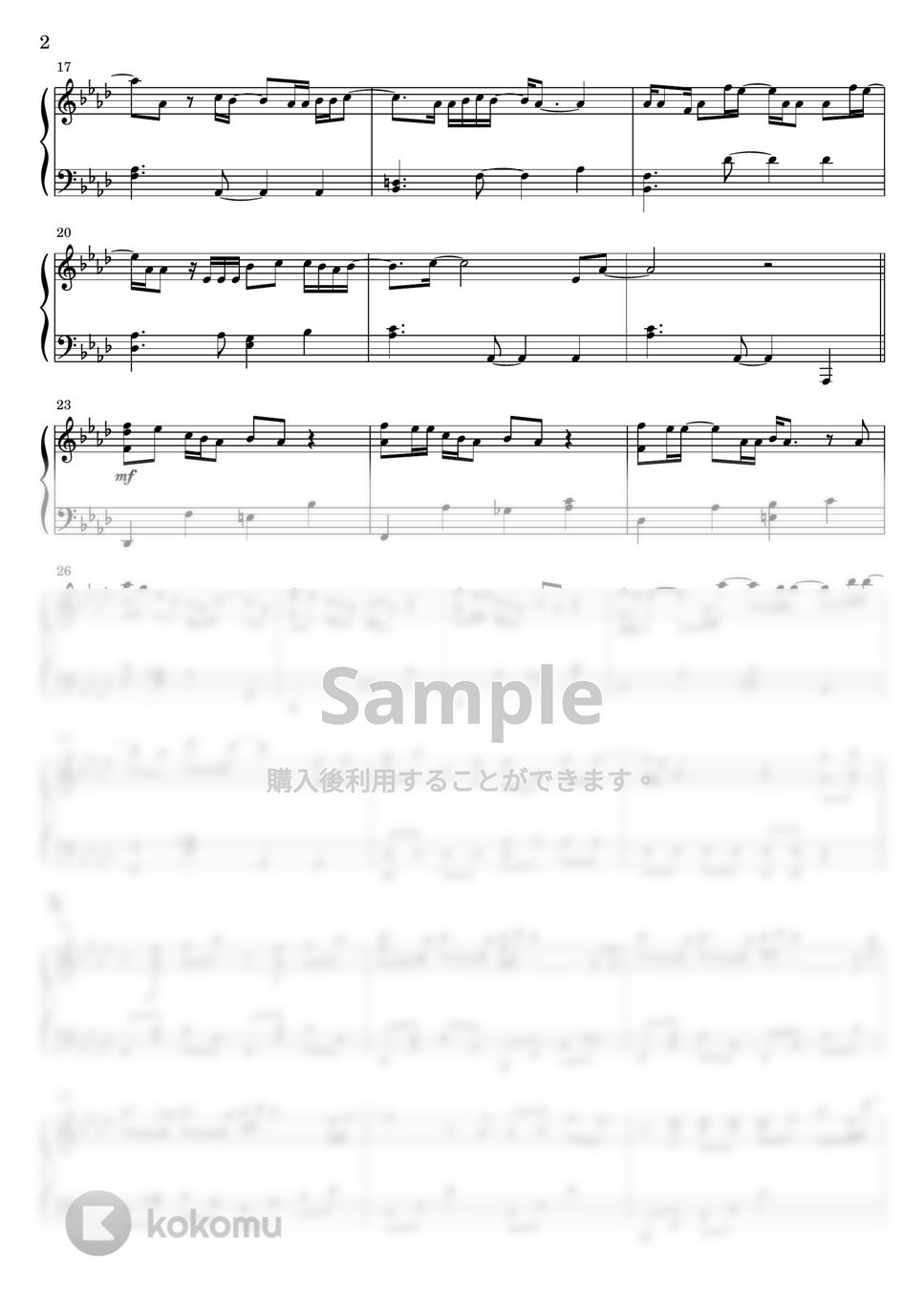 Official髭男dism - Pretender(フルサイズver.) (ピアノソロ) by Miz
