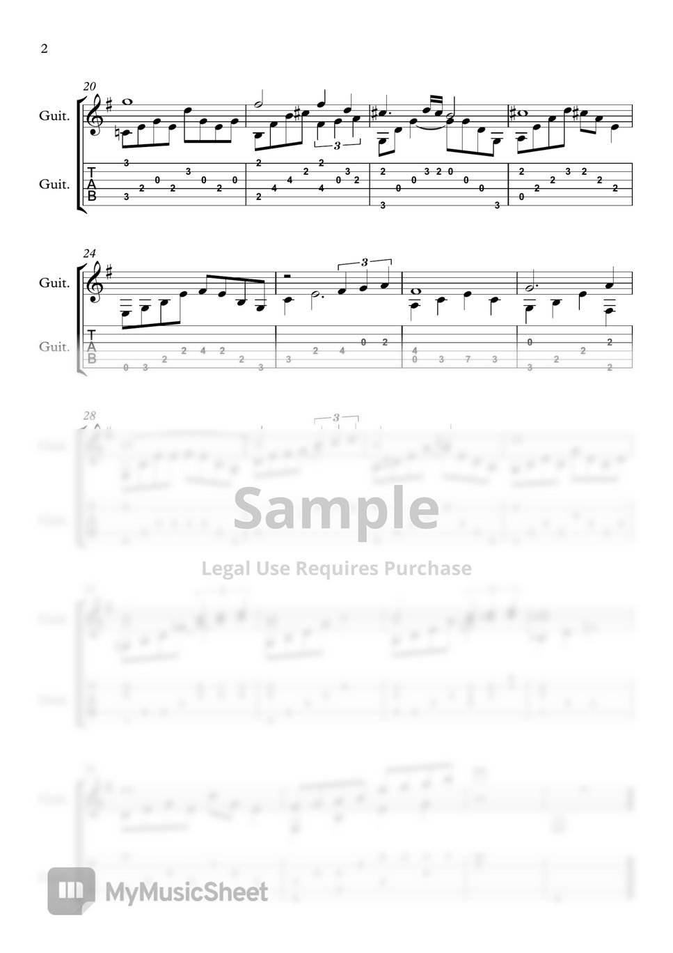 Christopher Larkin - Dirthmouth (Classical guitar/Guitar cover) Tab ...