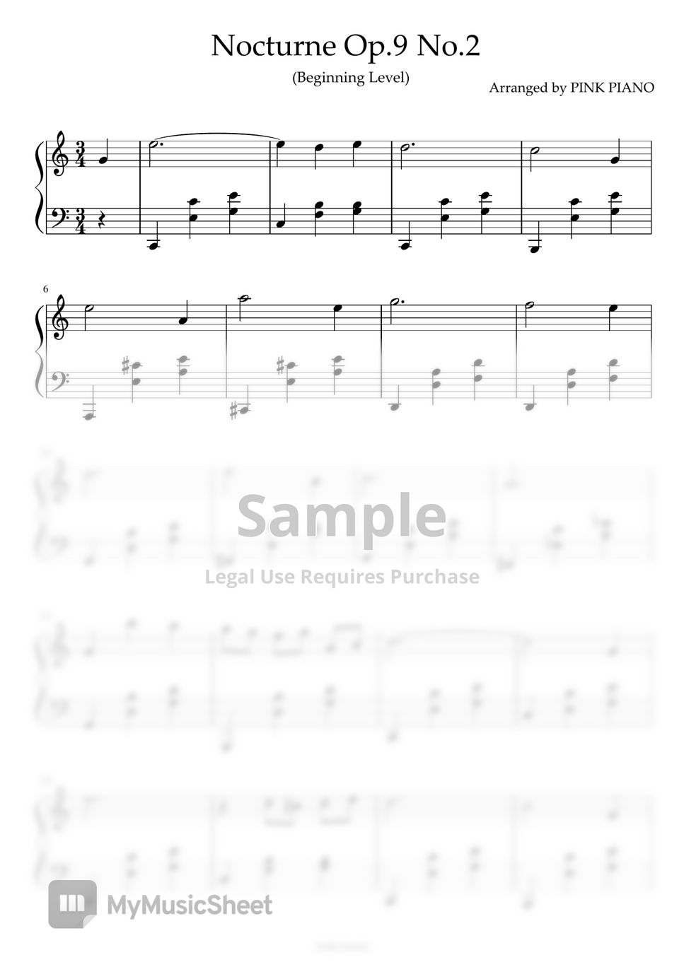 Chopin Chopin Nocturne New Age Version (Beginning Level) Chopin