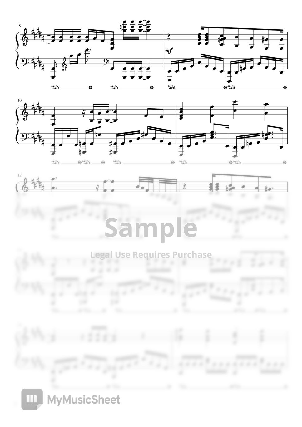 Gt&Vo - FLY HIGH!! (Haikyuu!! Season 2 OP 2 - For Piano Solo) Sheets by poon