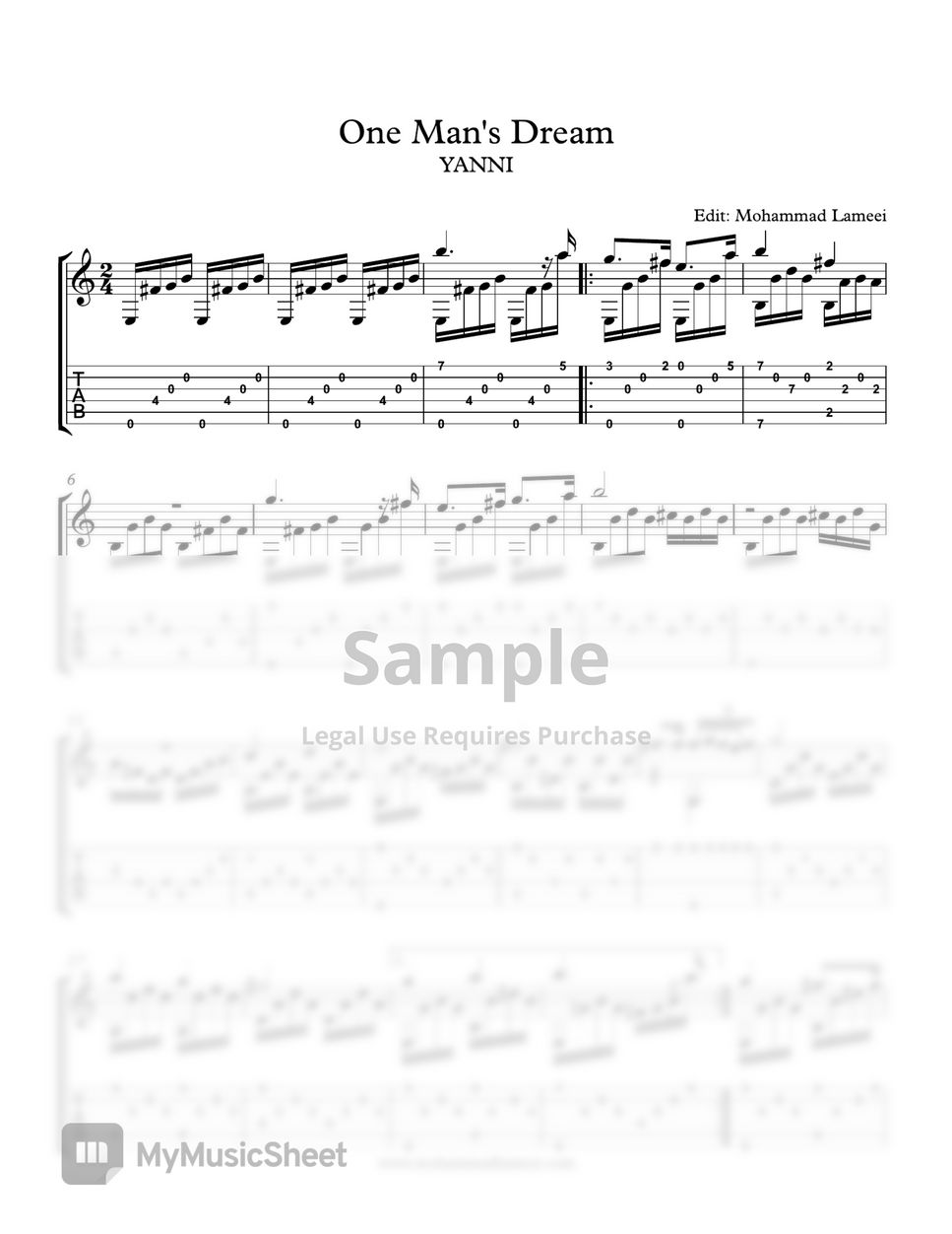 Yanni - One man's Dream by Mohammad Lameei