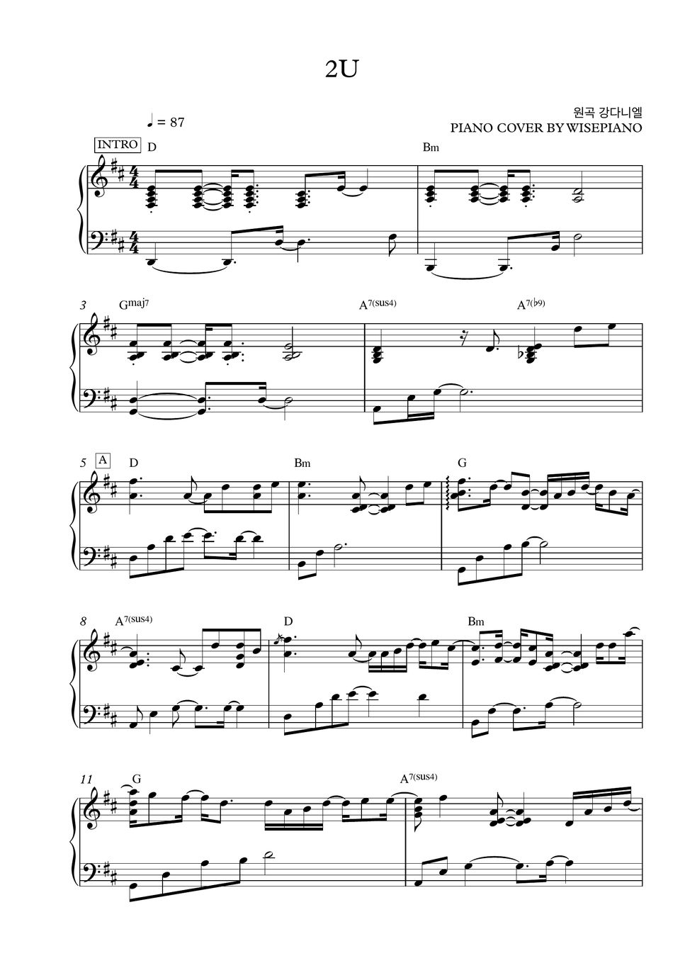 kang-daniel-2u-partitura-by-wisepiano