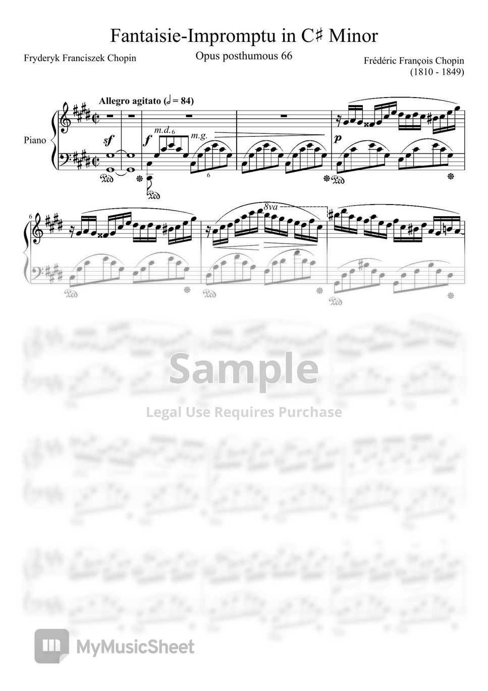 F. Chopin (쇼팽) - Fantasy impromptu Op.66 in C# minor (즉흥 환상곡) by JUNPIN