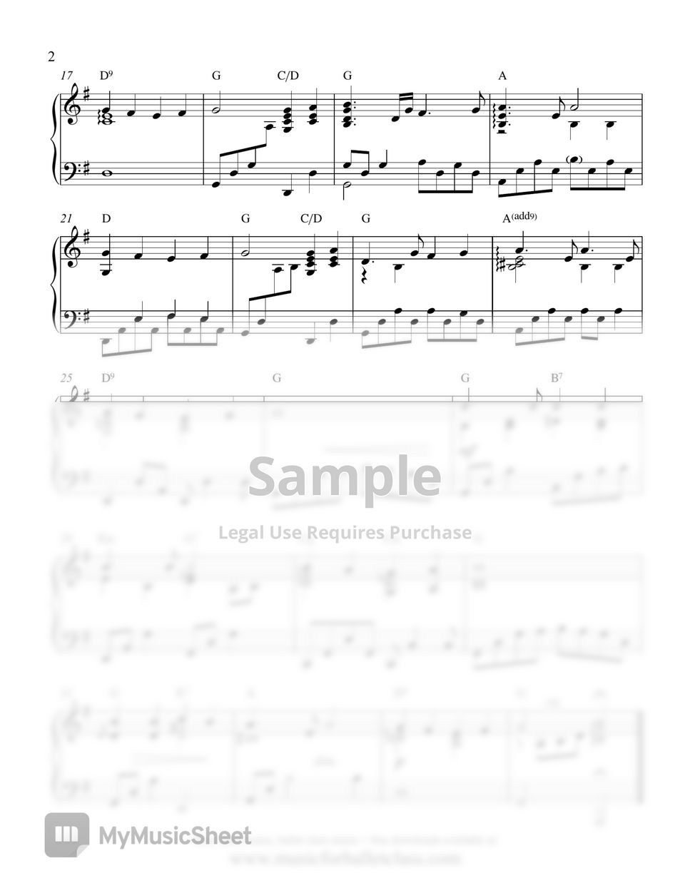 Love Me Tender (Elvis Presley) - Easy Piano Sheet Music