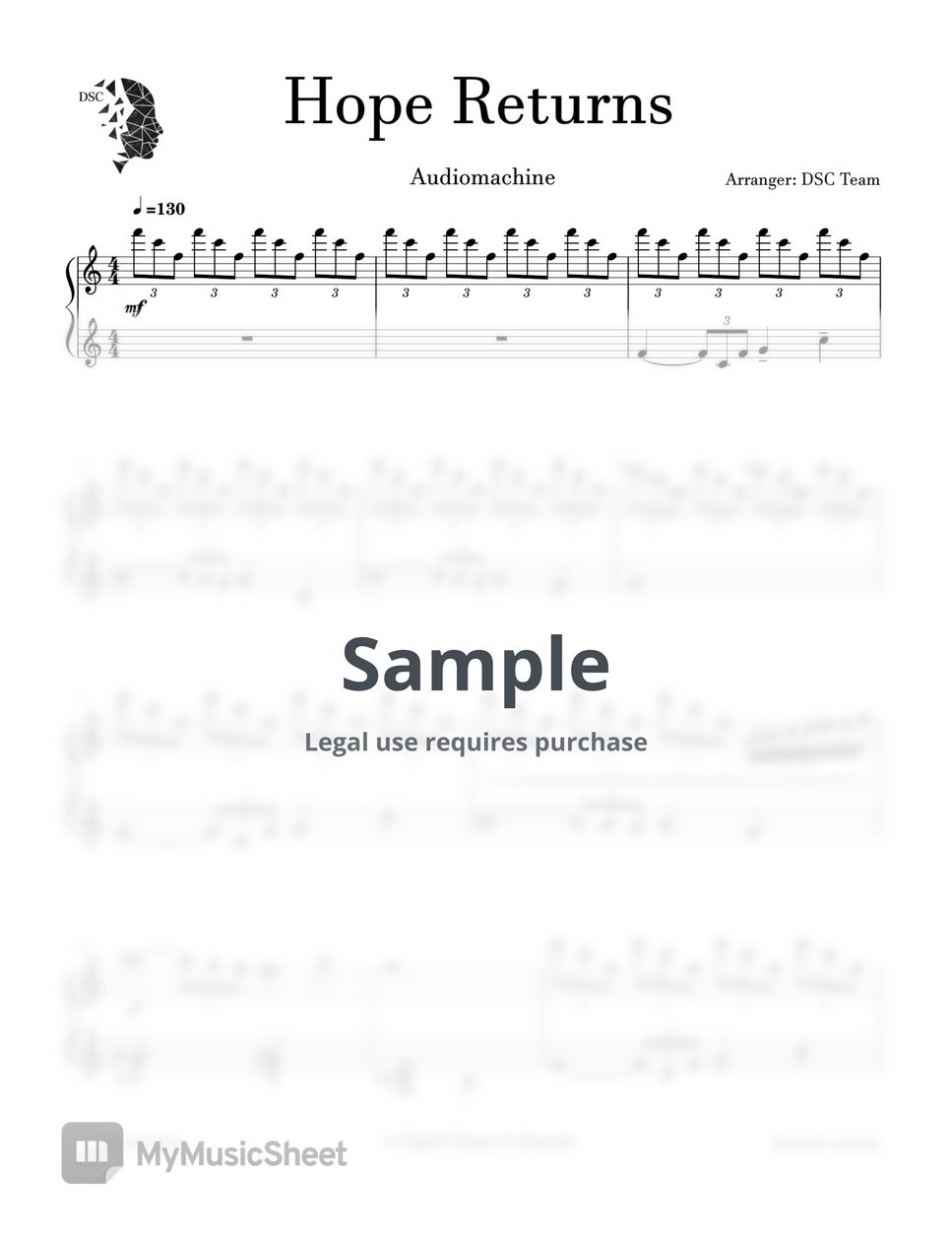 Audiomachine - Hope Returns Sheets by Digital Scores Collection