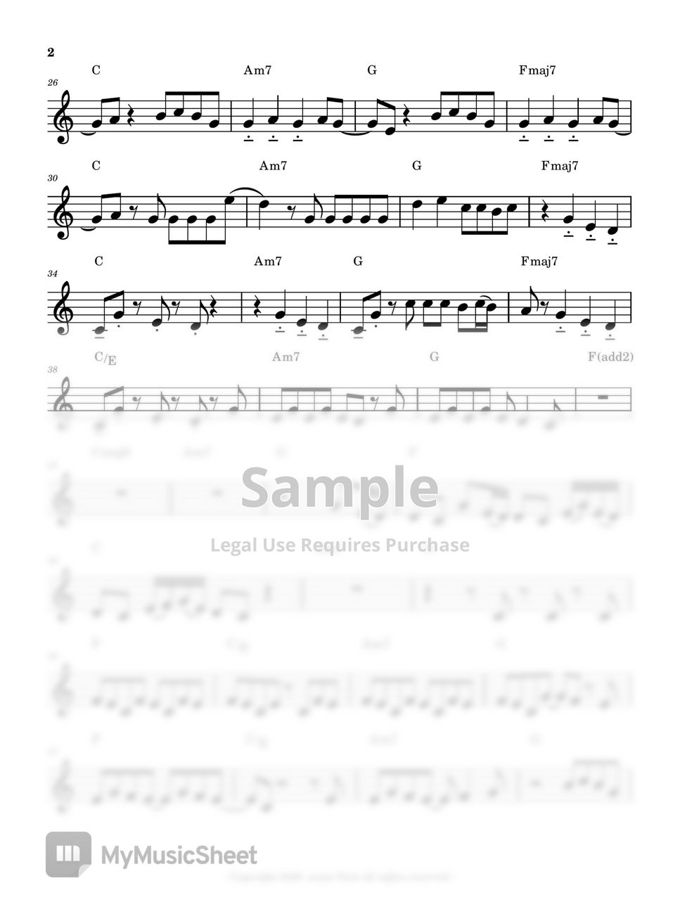 IU 아이유 - Eight (Flute Sheet Music Easy) by sonye flute