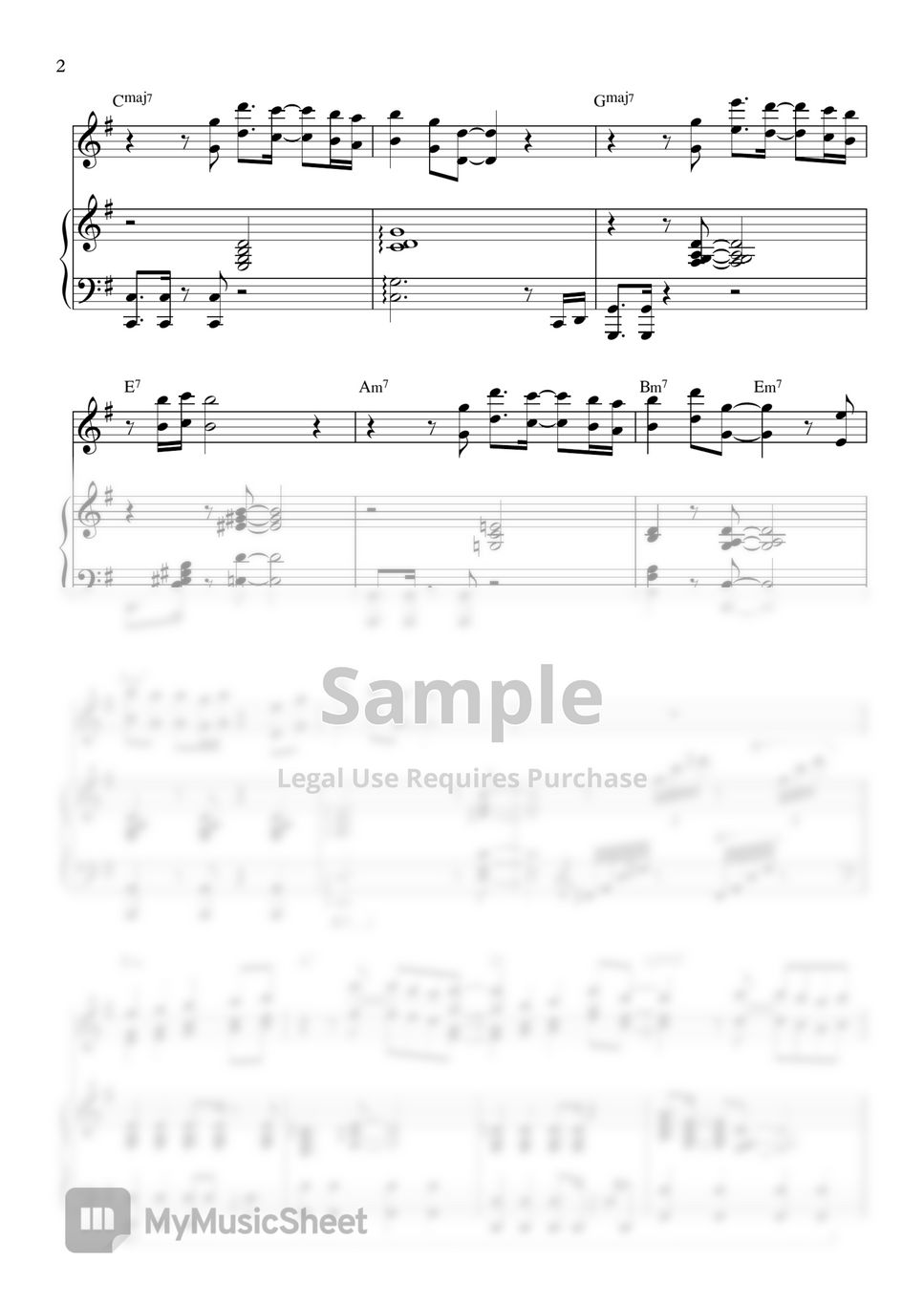 투모로우바이투게더(TXT) 샴푸의 요정(Fairy of Shampoo) G key (Piano Duo) Sheets by