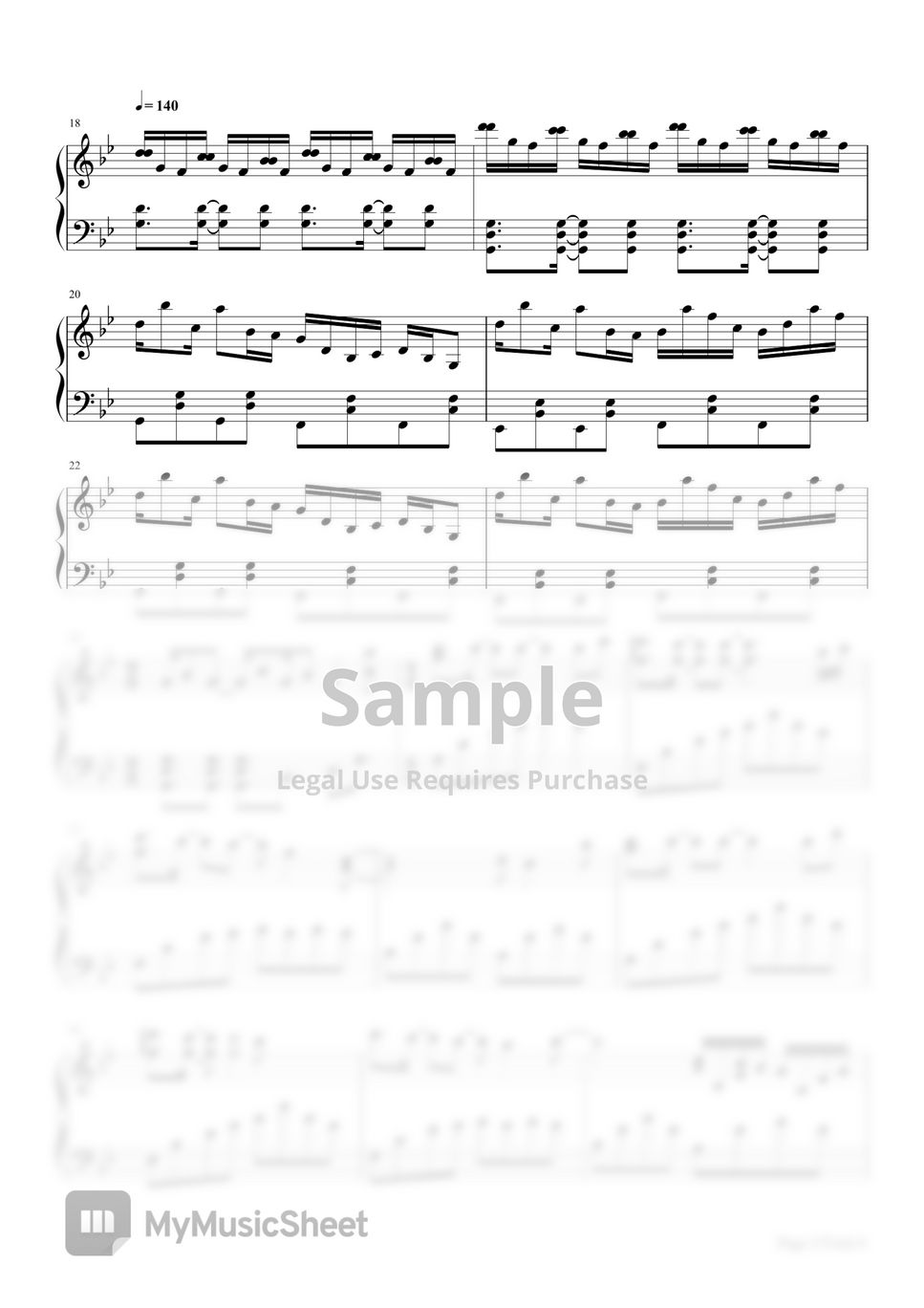 TK - unravel （アンラベル）东京喰种 OP  piano solo sheet by poon