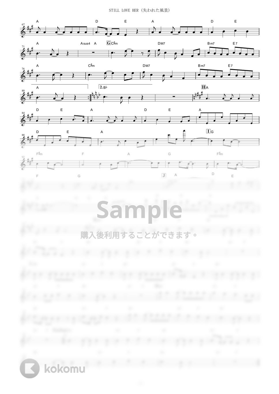 TM NETWORK - STILL LOVE HER (失われた風景) (『シティーハンター2』 / in C) by muta-sax