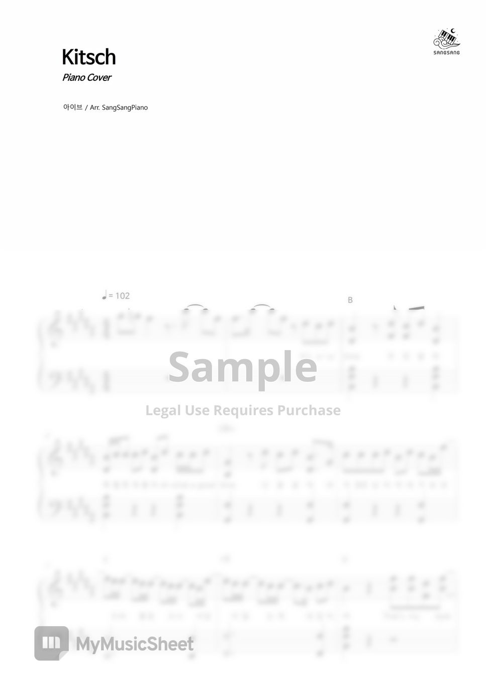 IVE Kitsch 악보 by SangSangPiano