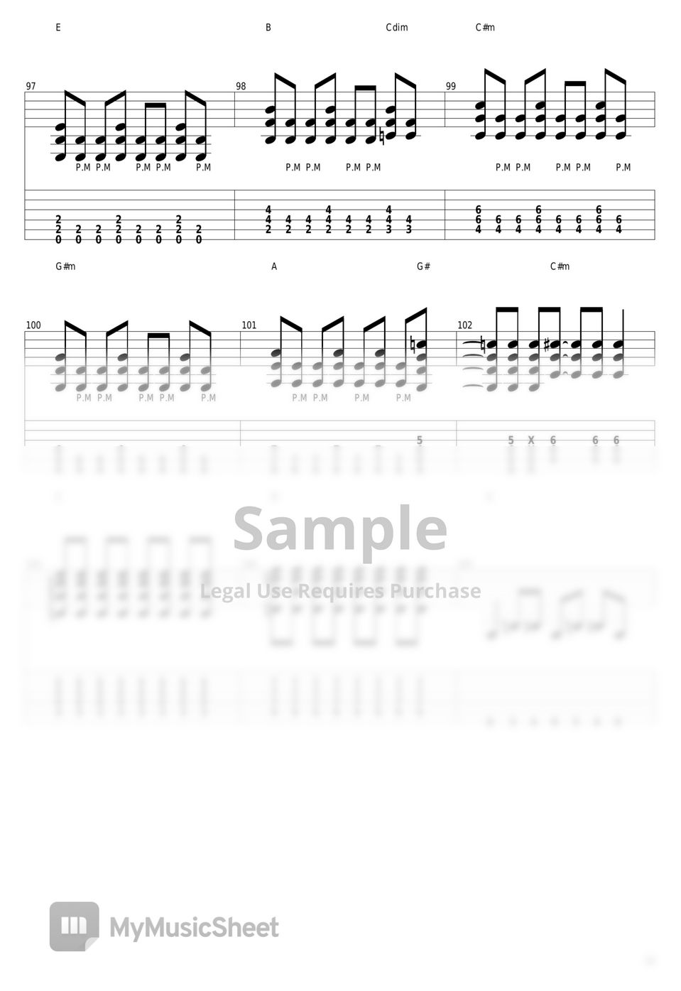 和田光司 - Butter-Fly by guitar cover with tab