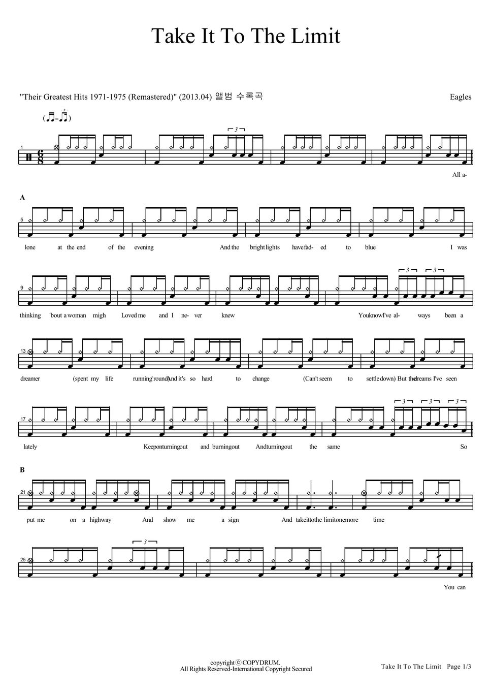 Eagles take it to the limit sheet by copydrum