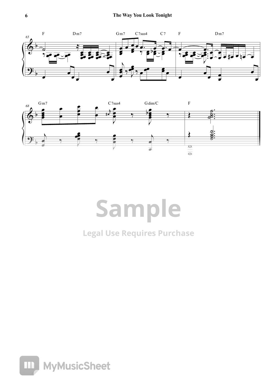 Jerome Kern - The Way You Look Tonight by Daeyoun Kim