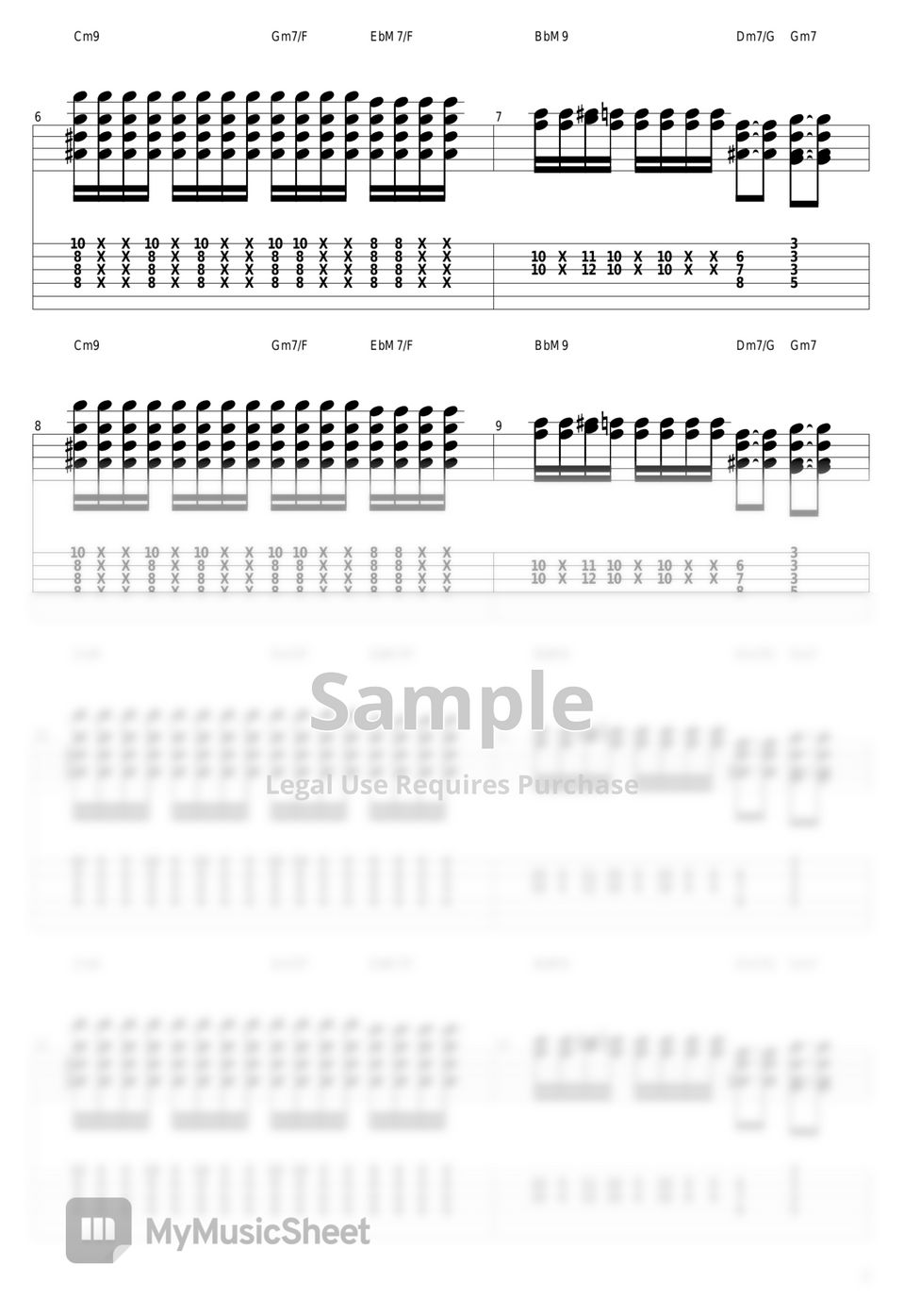 Tatsuro Yamashita - Music Book by guitar cover with tab