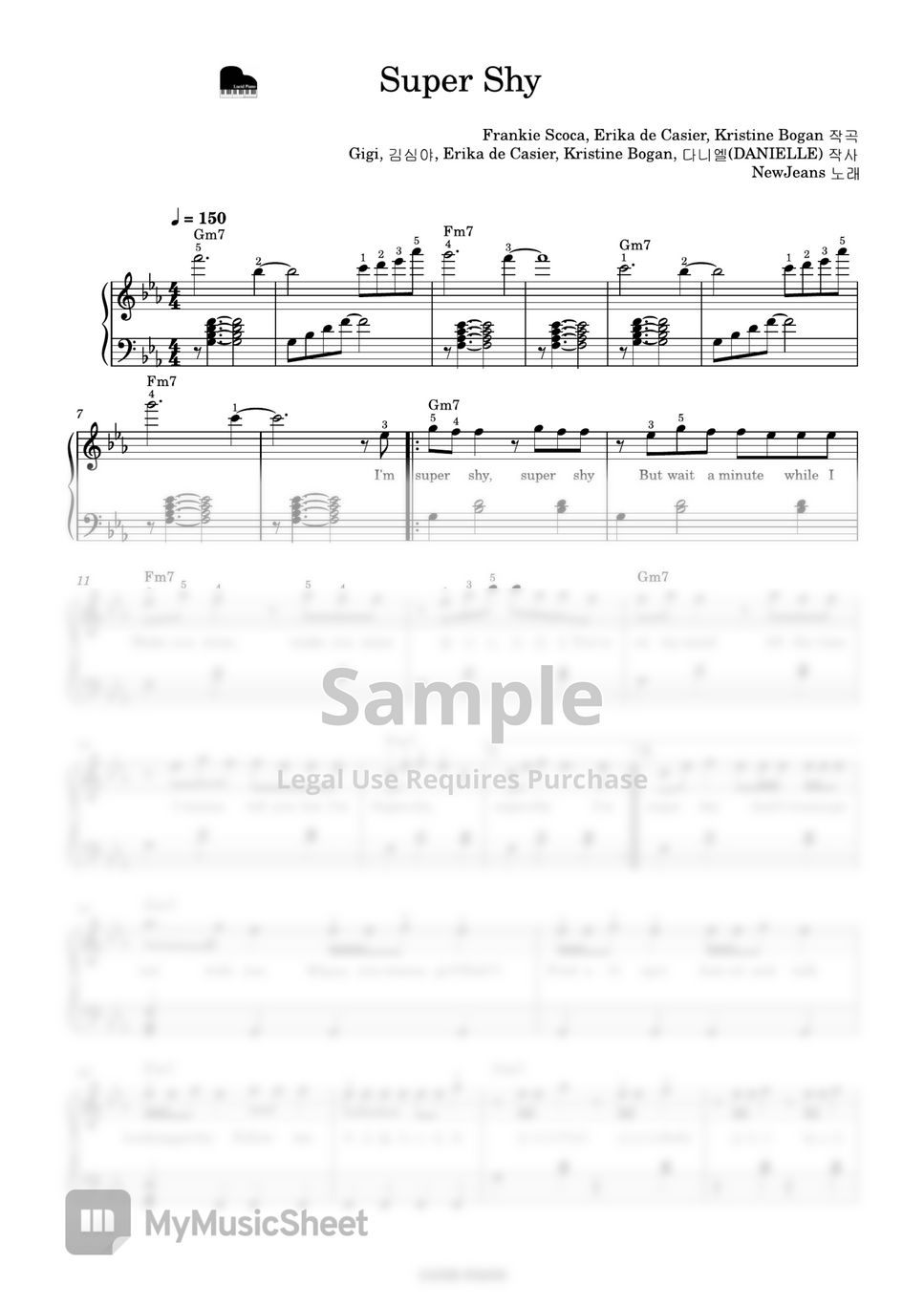 newjeans-super-shy-sheets-by-lucid-piano
