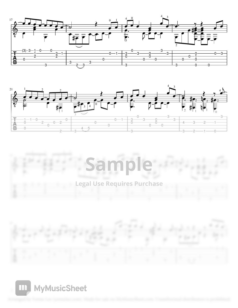 Let It Snow (guitar TAB) by Yenne Lee