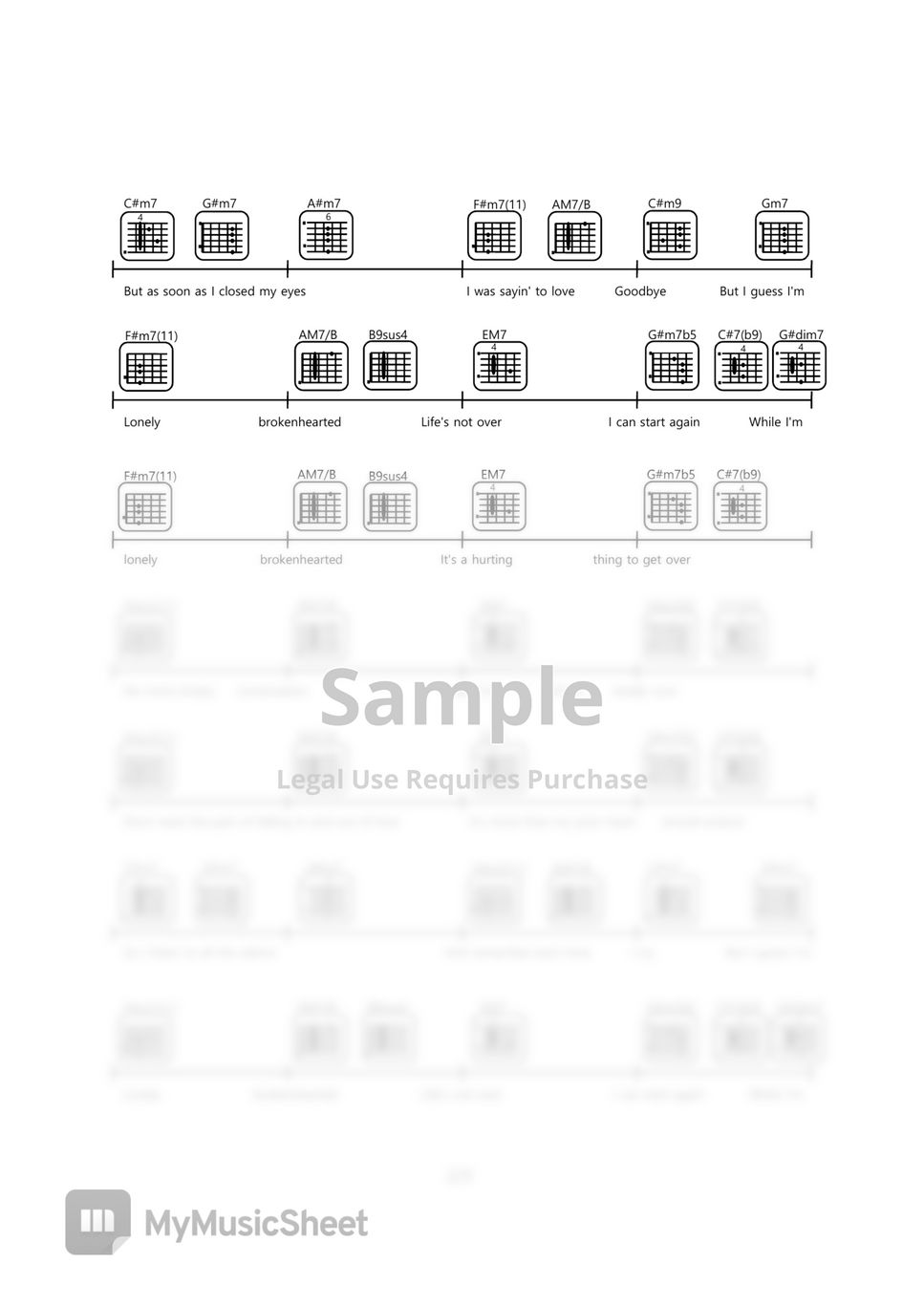 Brandy Brokenhearted (Jeremy Passion & Tori Kelly version) guitar