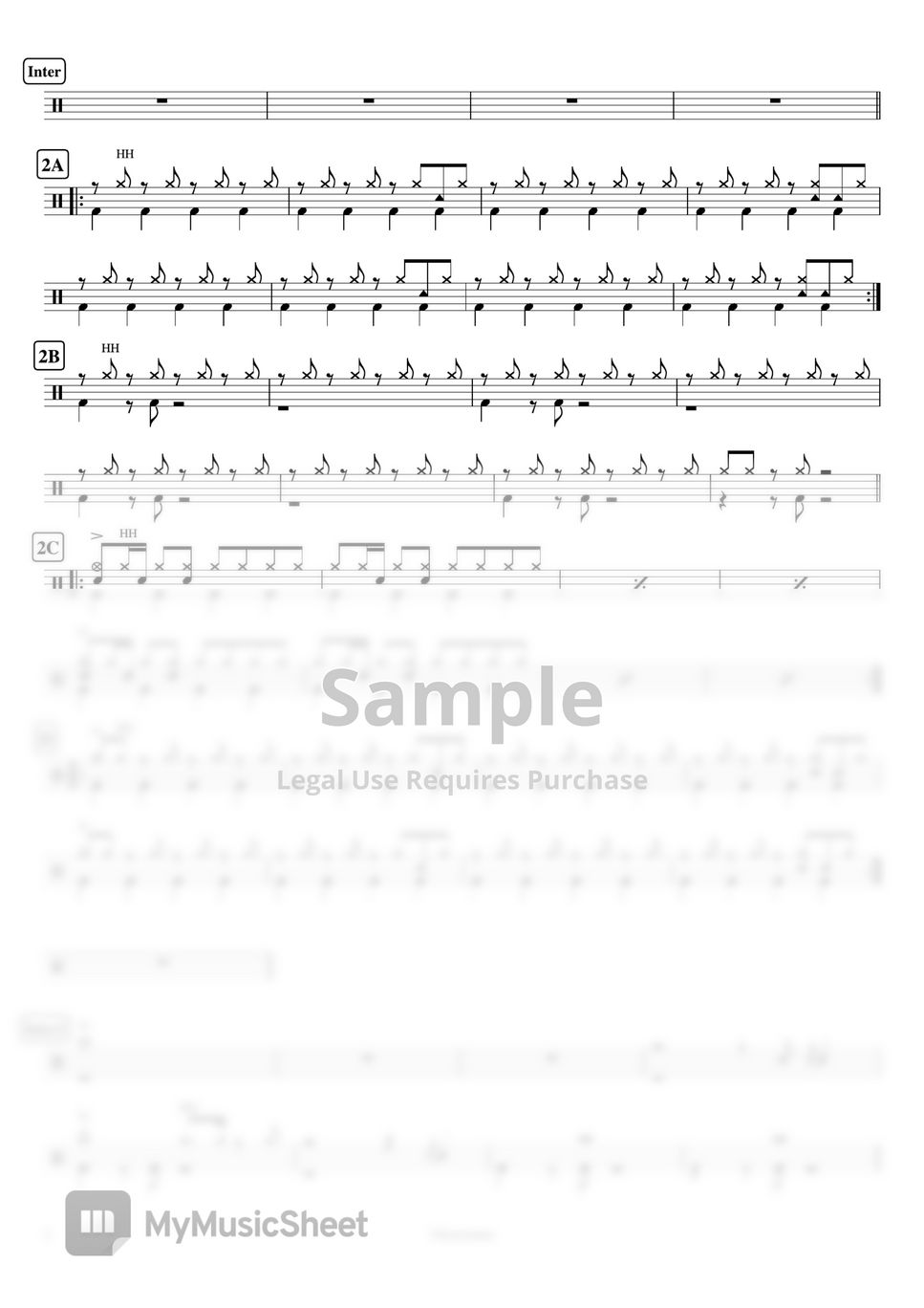 BUMP OF CHICKEN - Chronostasis (Movie of Detective Conan~The Bride of Halloween~OP) by Cookai's J-pop Drum sheet music!!!