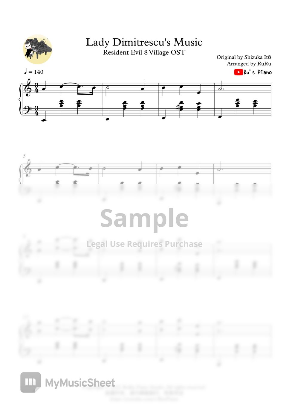 Resident Evil 8 Village 「Lady Dimitrescu's Music / Mommy Theme