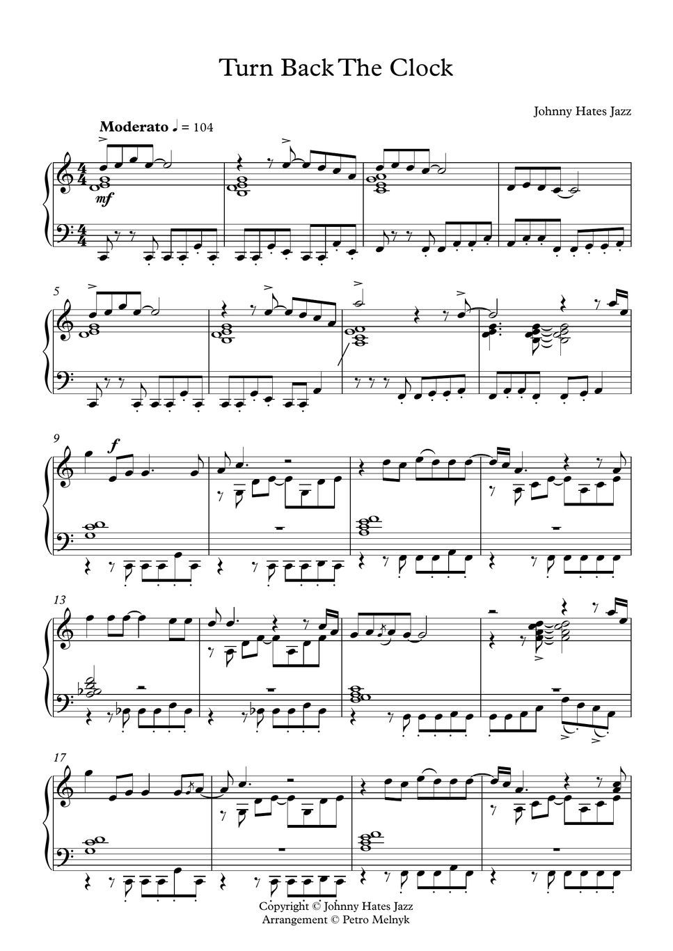 Johnny hates jazz johnny hates jazz turn back the clock sheets by