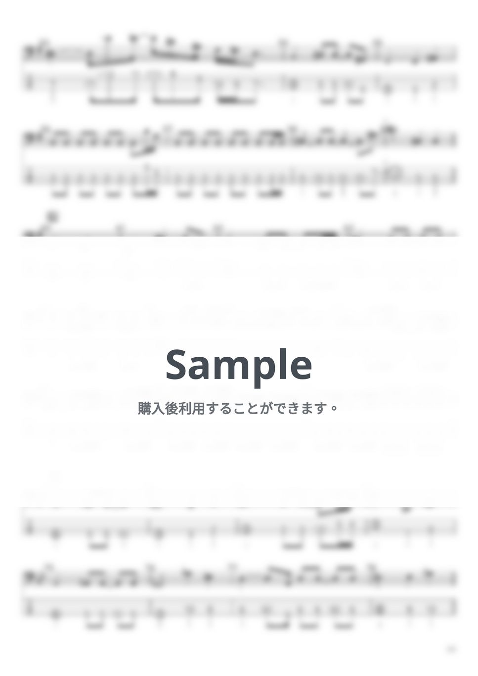 X JAPAN - Say Anithing by たぶべー@財布に優しいベース用楽譜屋さん