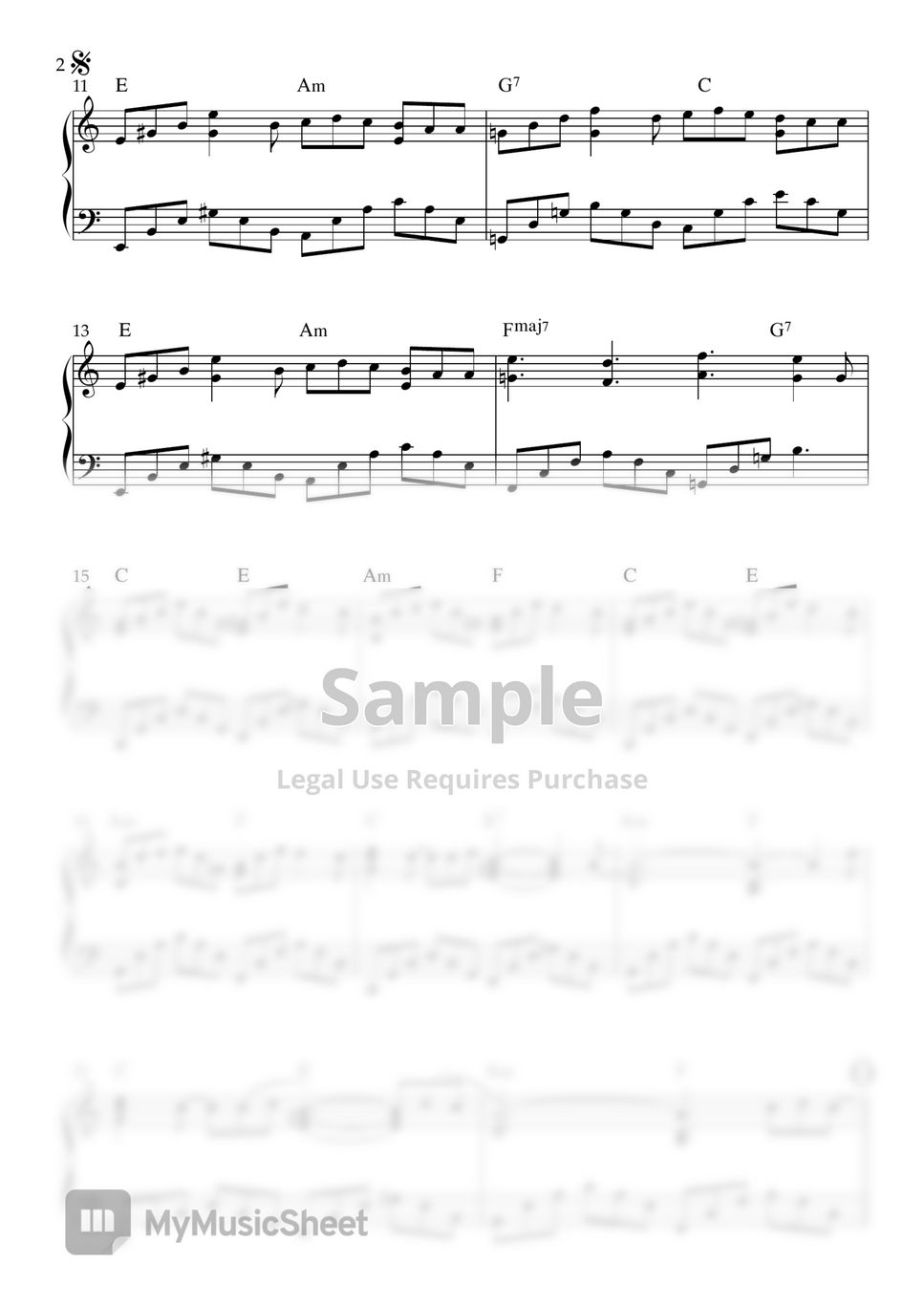 Sia Snowman (Christmas Song / Chrds / Easy ver./C key) Sheets by