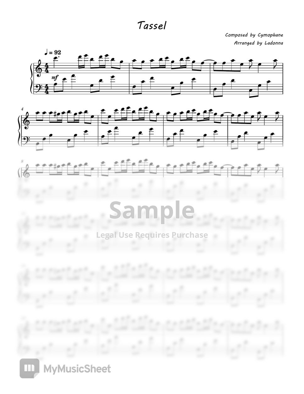 Cymophane Tassel (Variation on Tassel) Sheets by Ladonna