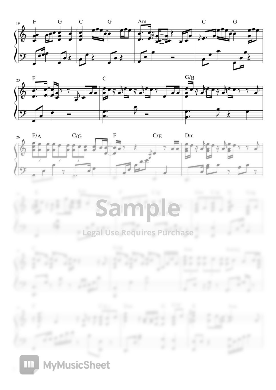 JJLIN林俊傑 - Drifter倖存者 (pianosheet) Sheets by OhMyJohny