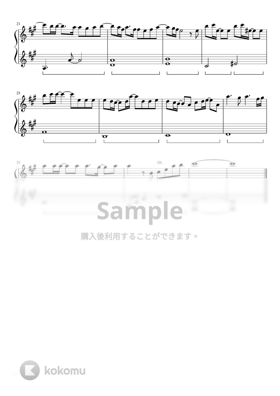 Official髭男dism - I LOVE...(ドラマピアノ簡単バージョン) (ドラマ「恋はつづくよどこまでも」) by ちゃんRINA。