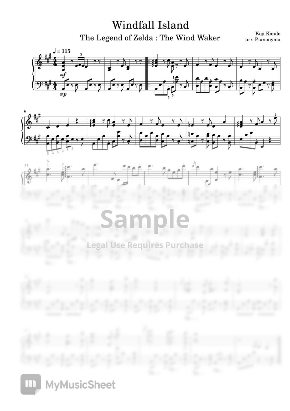 Zelda The Wind Waker Windfall Island Sheets by Pianonymo