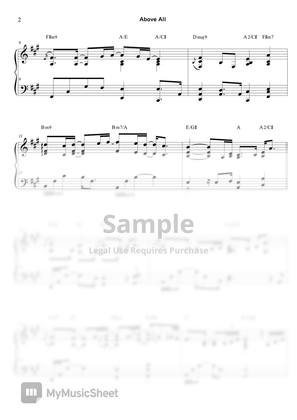 Leblanc / Baloche - Above All-Full Score (Performance) by YohanKim