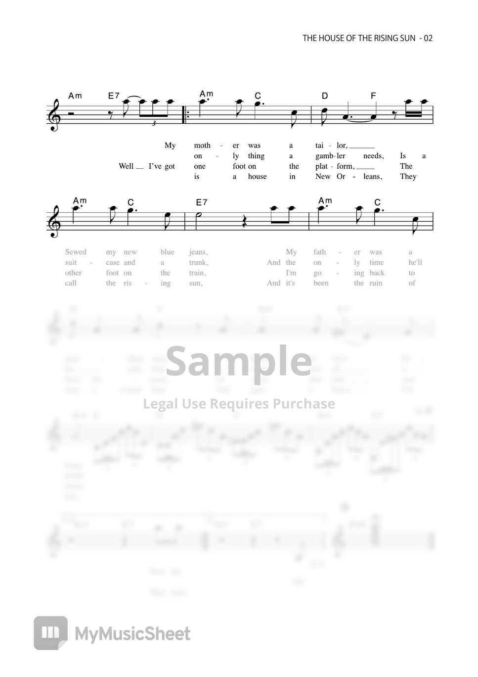 the-house-of-the-rising-sun-vocal-magazine-sheets-by-far-east-island