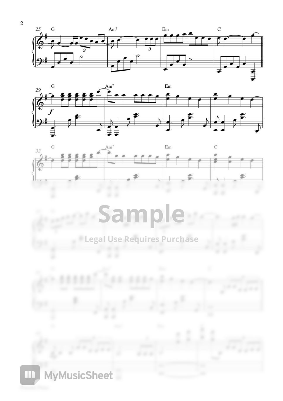 Camila Cabello - Easy (Piano Sheet) by Pianella Piano