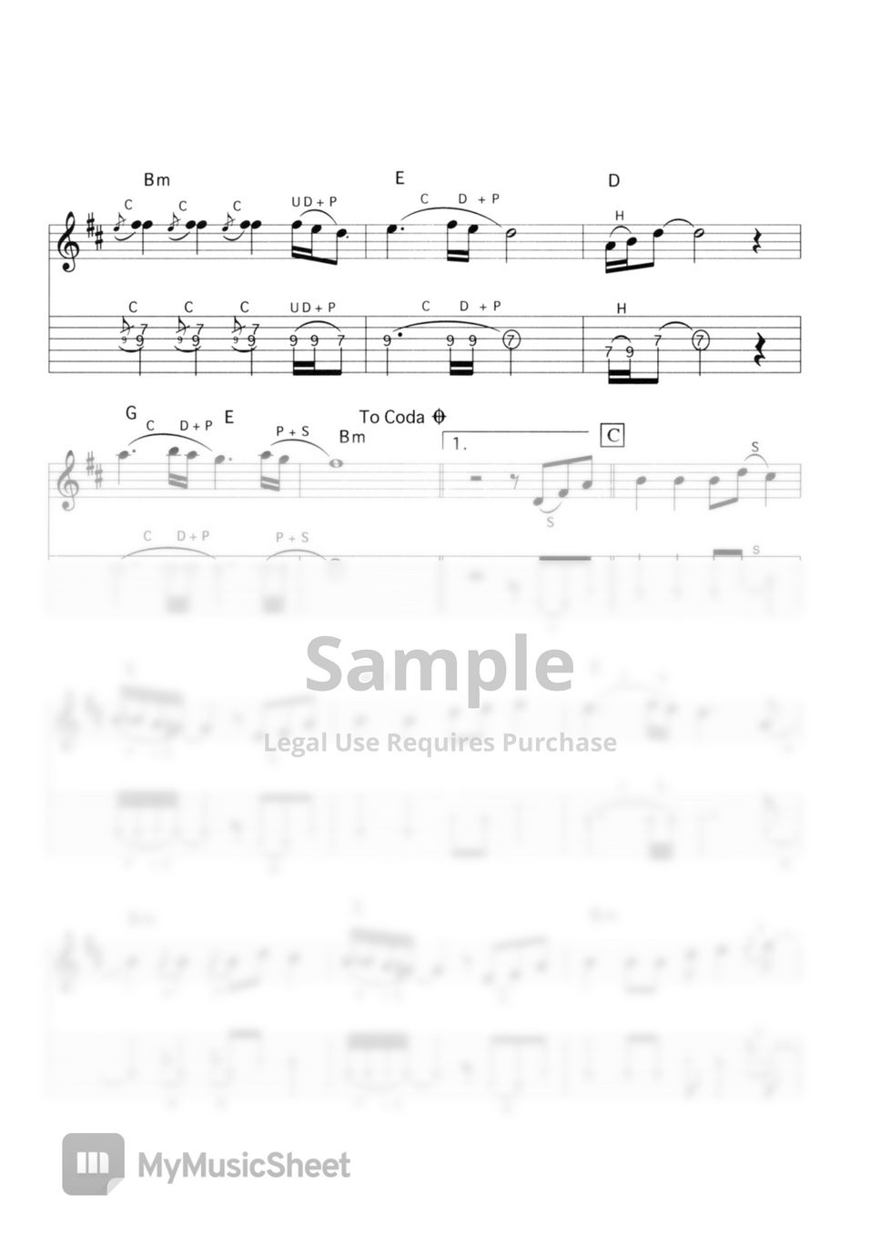 VENTURES LIES (VENTURES SOUND ELECTRIC GUITAR) Sheets by Far East