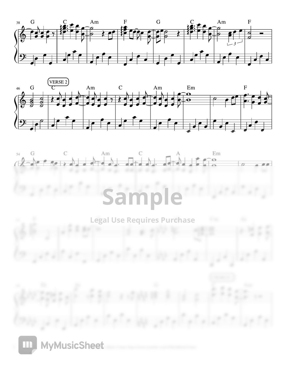 South Border - Kahit Kailan (piano sheet music) by Mel's Music Corner