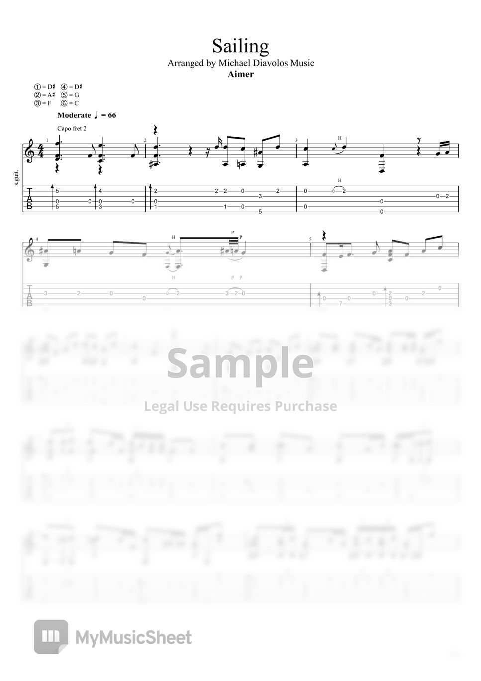 Aimer Sailing Hoja by Michael Diavolos Music