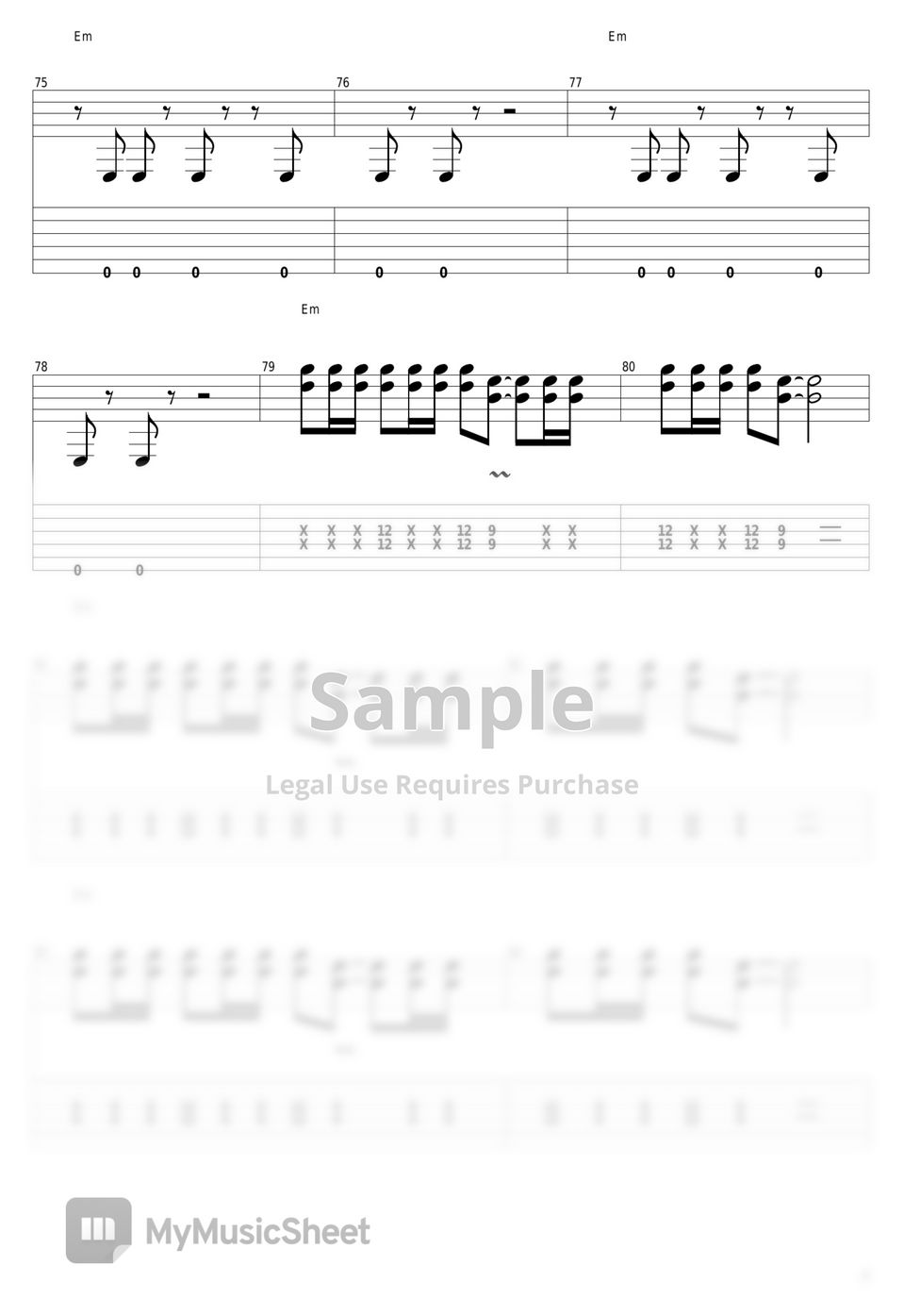 Michael Jackson - Beat It by guitar cover with tab