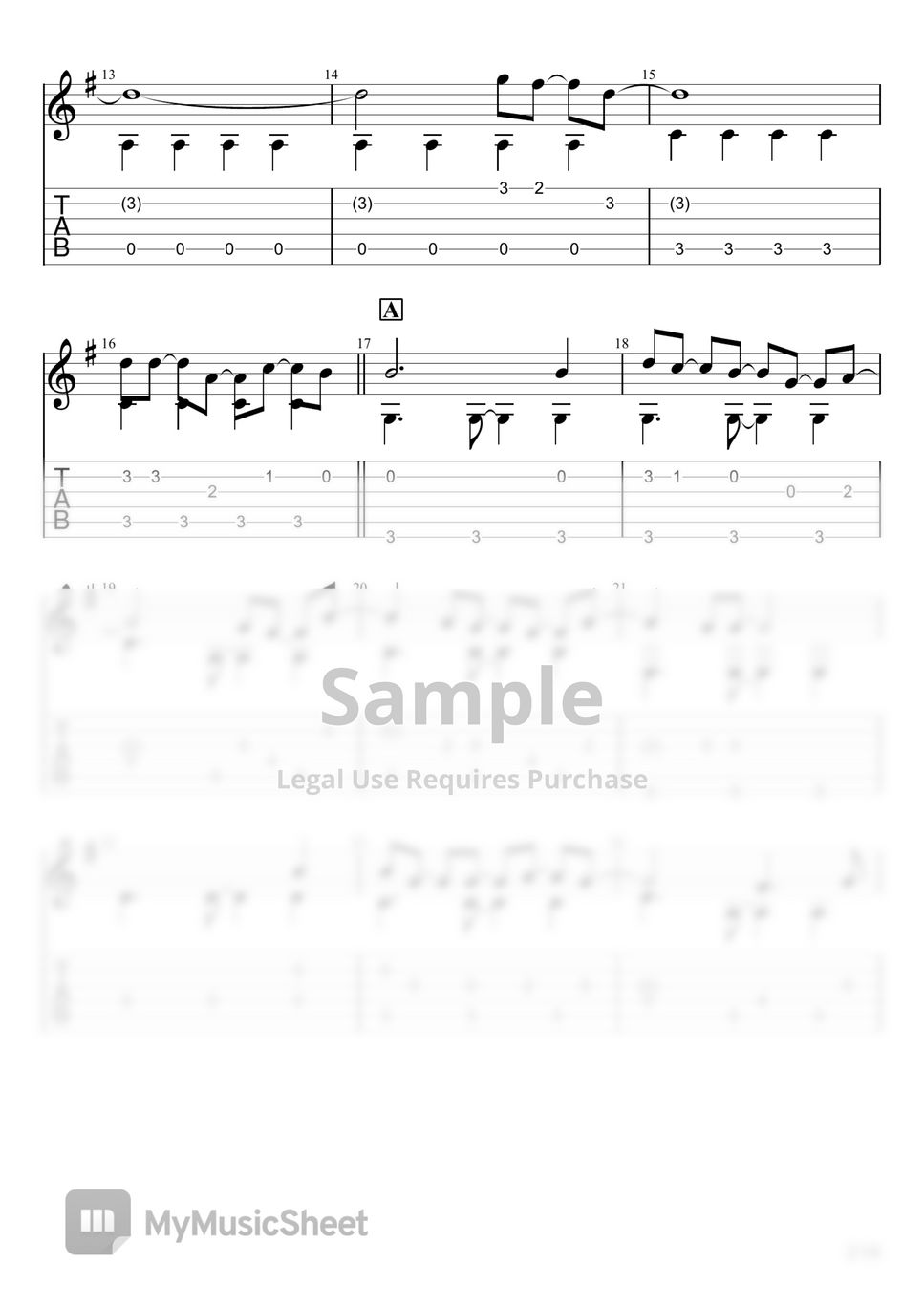 L'Arc～en～Ciel flower (Fingerstyle) Sheets by u3danchou
