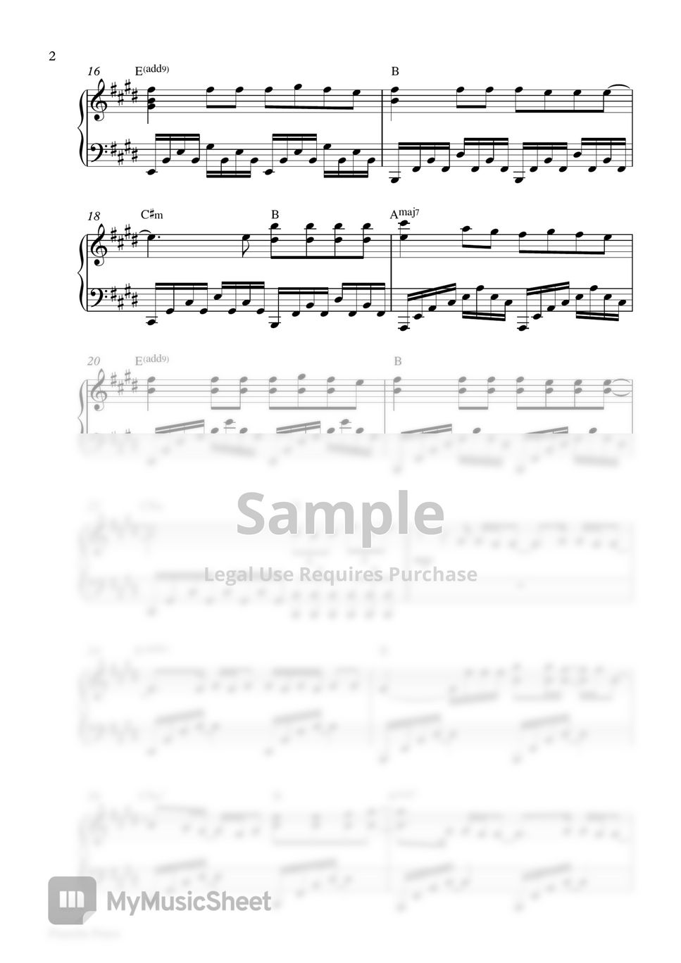 Marshmello & Halsey - Be Kind (Piano Sheet) by Pianella Piano