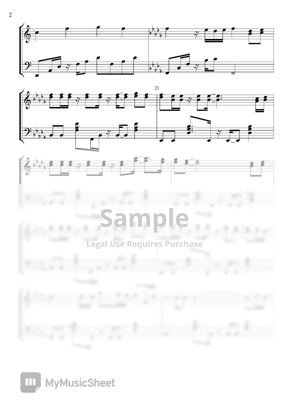 Whitney Houston - Could I Have This Kiss Forever Sheet by Piano Go Life