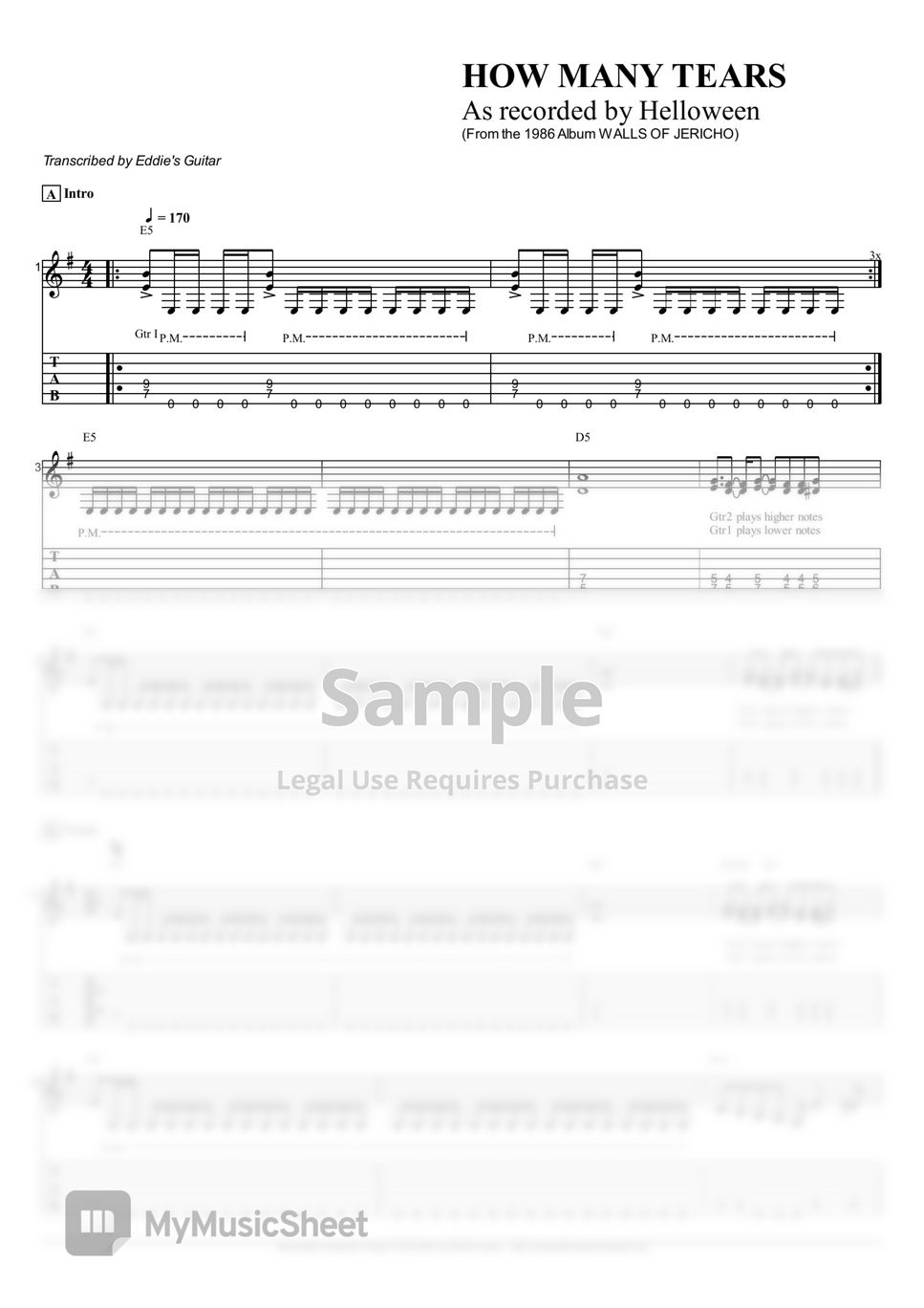 Helloween,MasterOf the rings,Bandscore楽譜 Helloween,MasterOf the rings,Bandscore楽譜 The Ringmaster