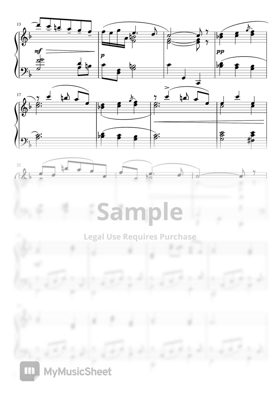 P.Mascagni - Ave Maria (F・pianosolo  beginner - intermediate) by pfkaori