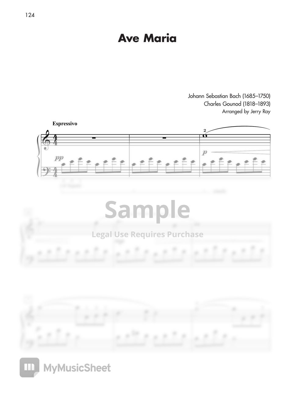 Artist - Ave Maria Bach Easy.pdf 악보 by Artist