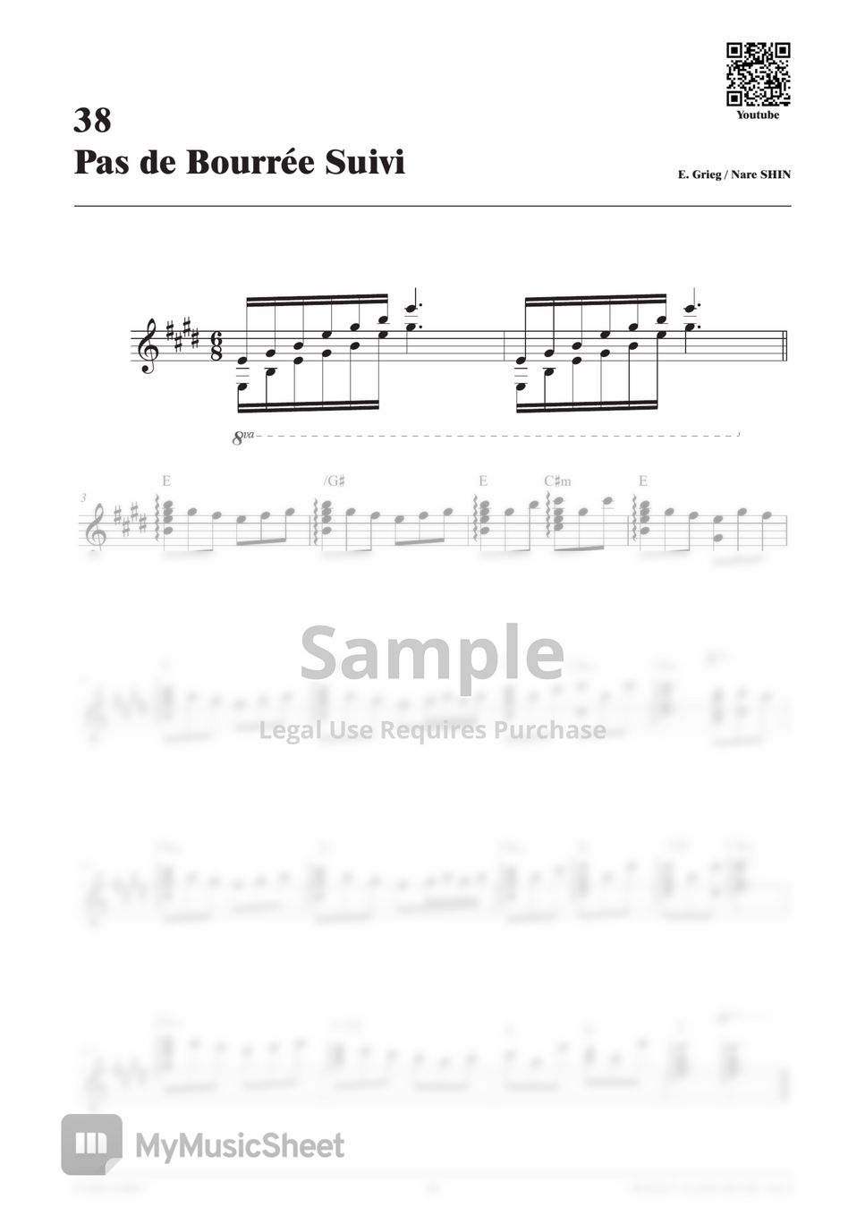 E. Grieg - Pas de Bourree Suivi_vol.2 (Ballet Class Music) by 신나래(NARECORD)