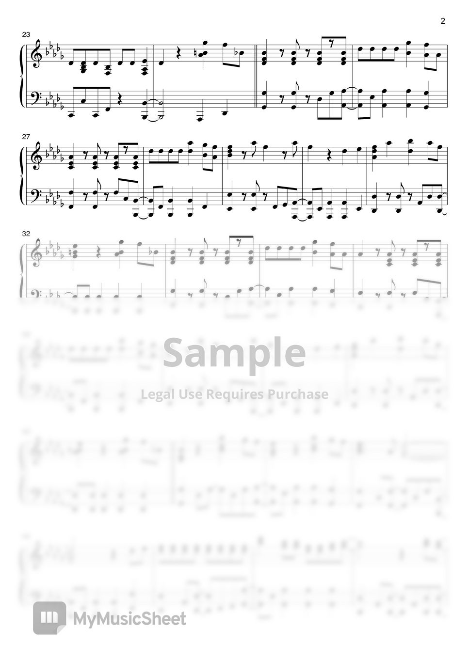 OfficialHIGEDANdism Stand by you Sheets by THETA PIANO