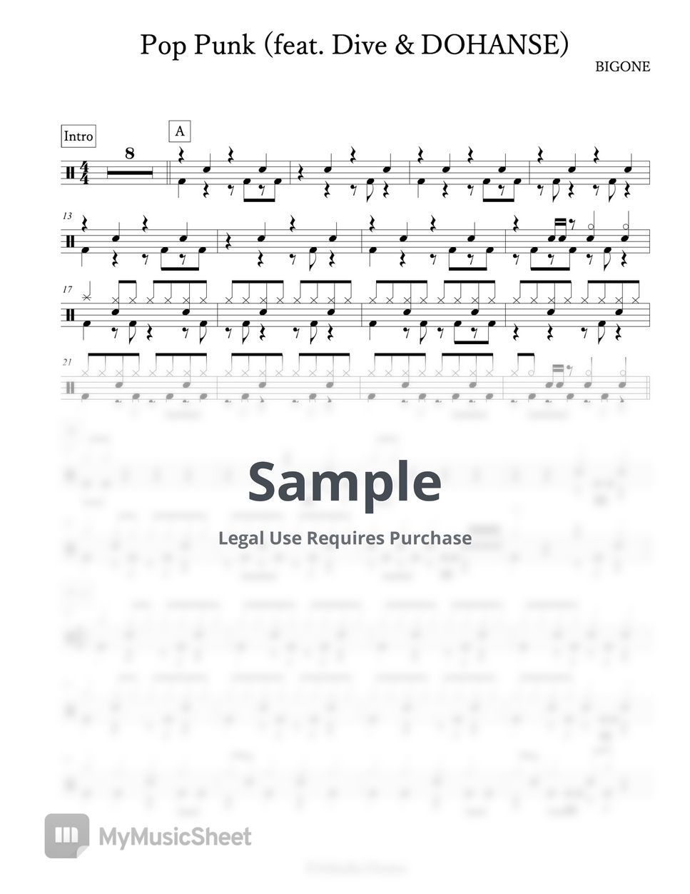 bigone-pop-punk-sheets-by-arkadia-drums