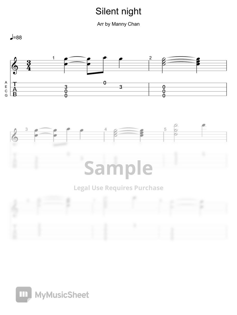 O Holy Night : Ukulele Chords, Sheet Music, Tab, Lyrics